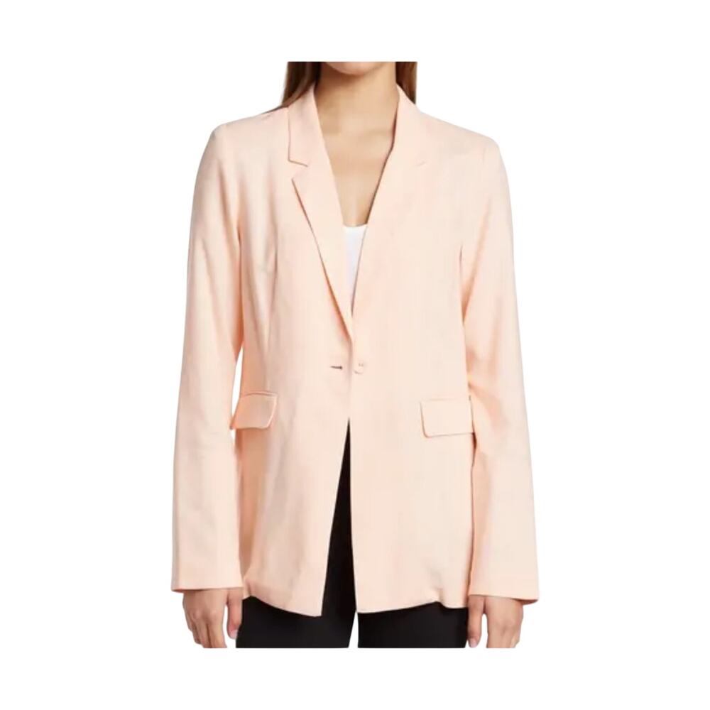BCBGeneration Boyfriend Blazer Light Peach Linen Blend NWT Size XS
